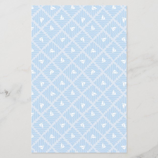 patterned scrap booking paper nautical Flyer (Back)