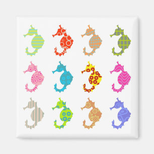 Patterned Seahorse Magnet