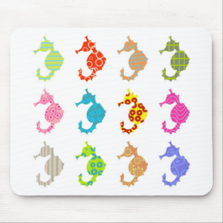 Patterned Seahorse Mouse Mat