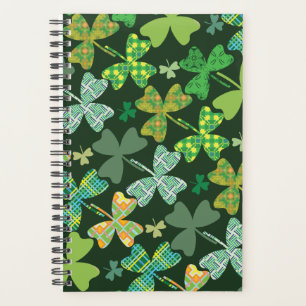 Patterned Shamrocks Planner