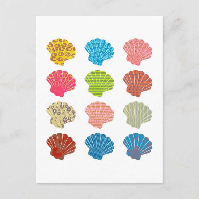 Patterned Shells Postcard (Front)