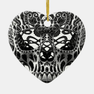 Patterned Skull.png Ceramic Tree Decoration