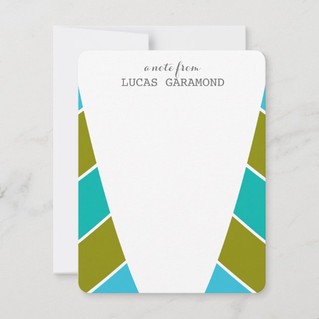 patterned stripes invitation (Front)