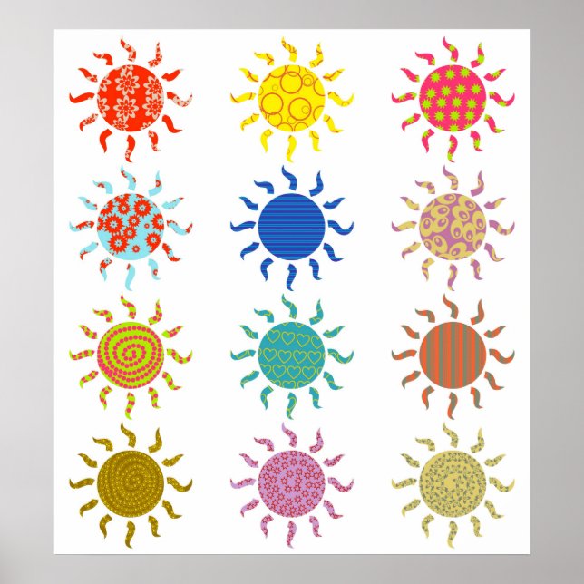 Patterned Suns Poster (Front)
