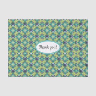 Patterned Tissue Paper with Thankyou! message
