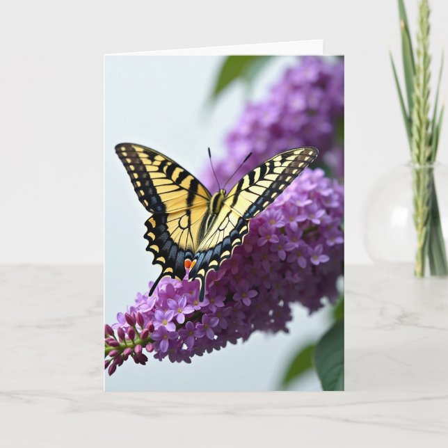 Patterned Wing Birthday Card (Front)