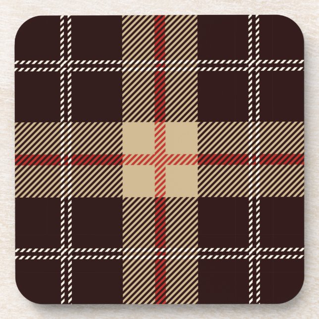 Patternl Stylish Scottish Geometric Vintage       Coaster (Front)