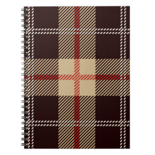 Patternl Stylish Scottish Geometric Vintage Notebook