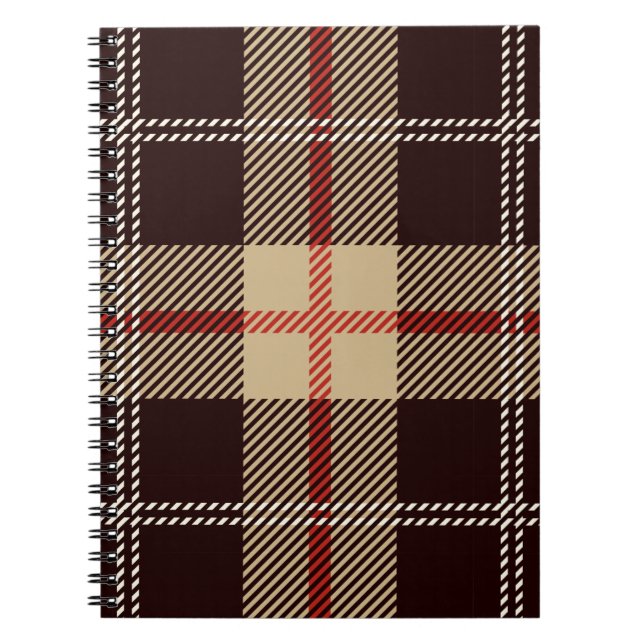 Patternl Stylish Scottish Geometric Vintage      Notebook (Front)