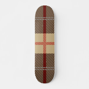 Patternl Stylish Scottish Geometric Vintage   Skateboard