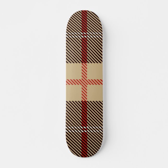 Patternl Stylish Scottish Geometric Vintage   Skateboard (Front)