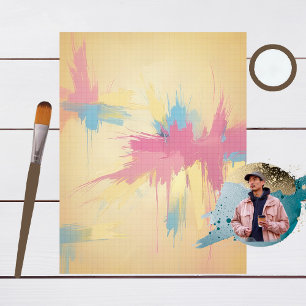 Patterns and Paints Graph Scrapbook Paper