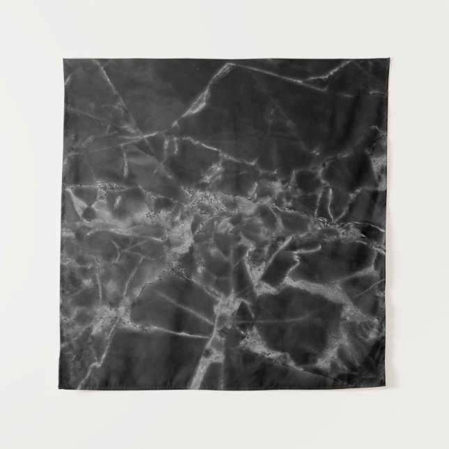 Patterns black marble surface that looks naturalab tapestry (Front)