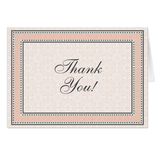 Patterns & Borders 1 Thank You Note Card