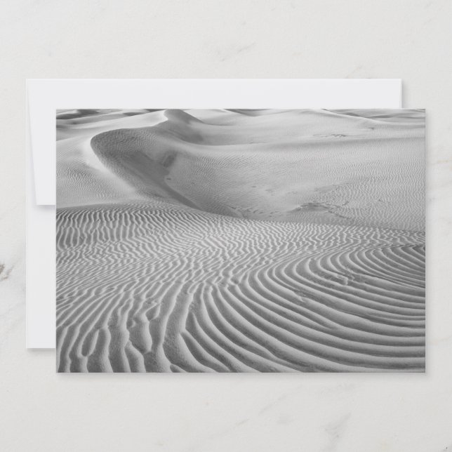 Patterns In The Sand Dunes Card (Front)