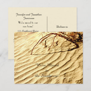 Patterns in the Sand, New Address Announcement Postcard