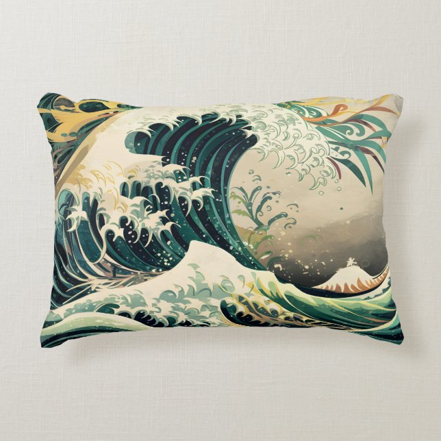 Patterns Inspired by the Sea Decorative Cushion (Front)