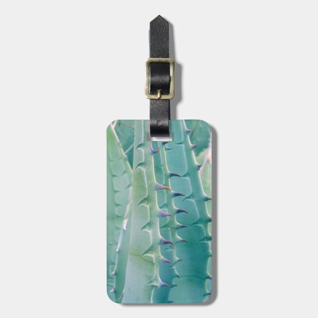 Patterns of an Agave plant Luggage Tag (Front Vertical)