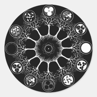 Patterns of Life Mandala Classic Round Sticker