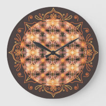 Patterns of Light Wall Clock