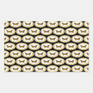 Patterns of monarch butterflies rectangular sticker