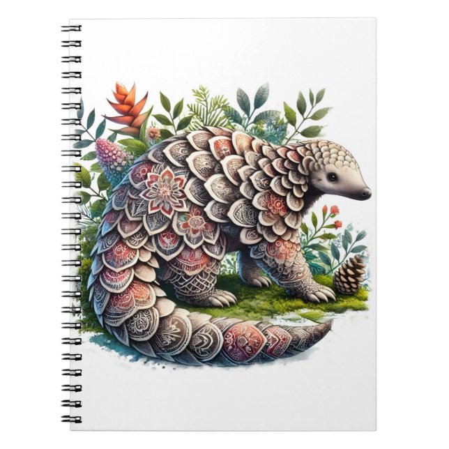 Patterns of Nature - Jungle Pangolin Notebook (Front)