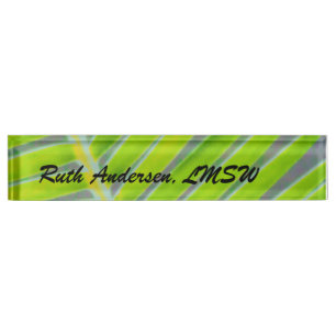 Patterns of Palms Nameplate