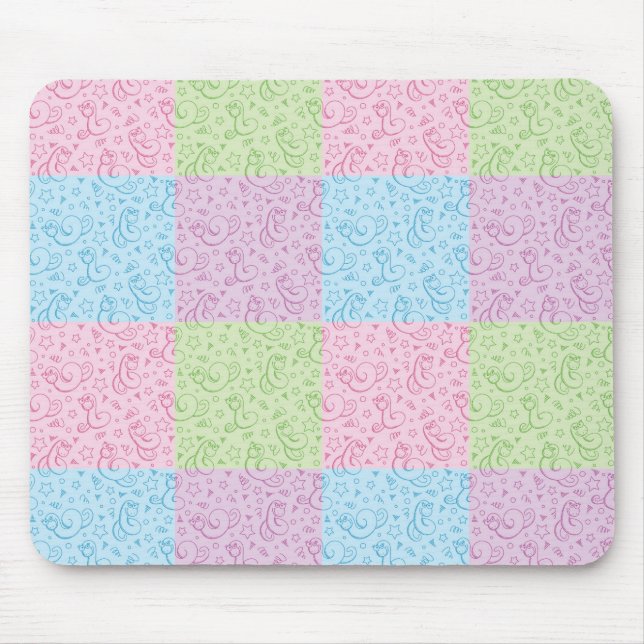 patterns with snakes mouse mat (Front)