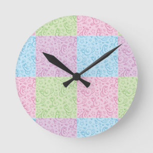 patterns with snakes round clock