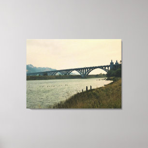 Patterson Bridge, Gold Beach, Oregon Canvas Print