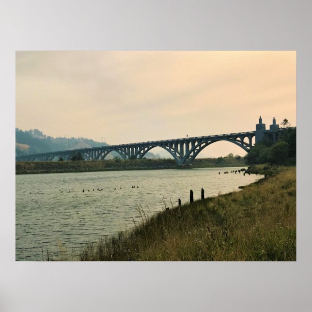 Patterson Bridge, Gold Beach, Oregon Poster (Front)