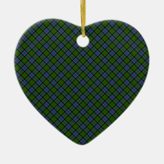 Patterson Clan Tartan Designed Print Ceramic Tree Decoration