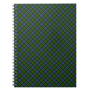 Patterson Clan Tartan Designed Print Notebook