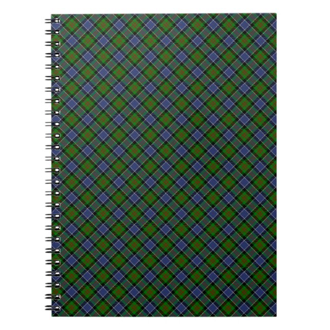 Patterson Clan Tartan Designed Print Notebook (Front)