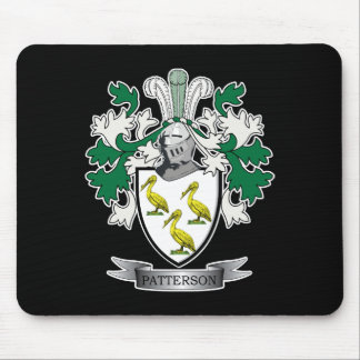 Patterson Family Crest Coat of Arms Mouse Mat