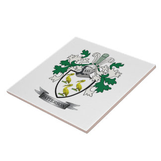 Patterson Family Crest Coat of Arms Tile