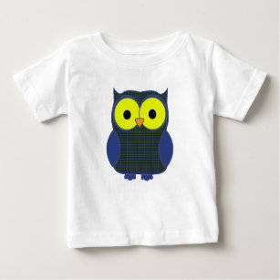 Patterson Tartan Plaid Owl Baby T-Shirt