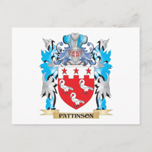 Pattinson Coat of Arms - Family Crest Postcard