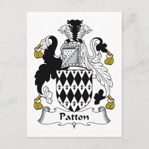 Patton Family Crest Postcard