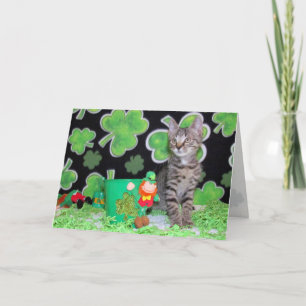 Patton the St. Patrick's Day Cat Greeting Card