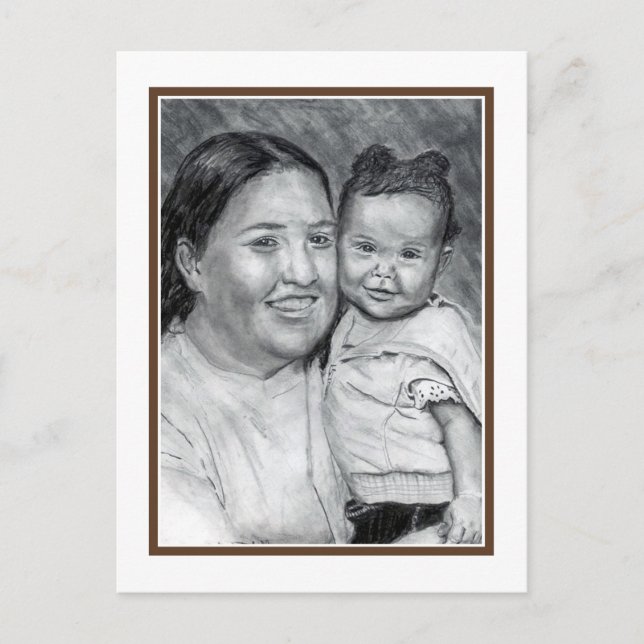 Patty and Baby    Postcard (Front)