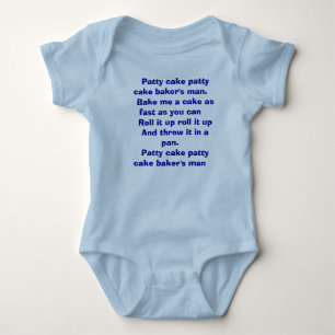Patty cake patty cake baker's man. Bake ... Baby Bodysuit