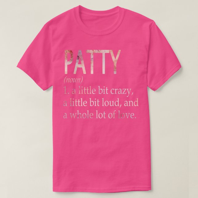 Patty Girl Name Definition T-Shirt (Design Front)