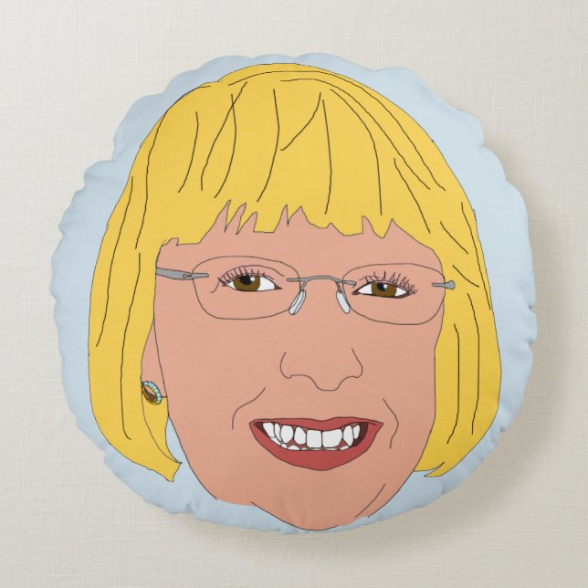 Patty Murray Round Cushion (Front)