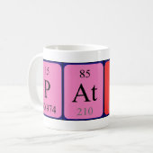 Patty periodic table name mug (Front Left)