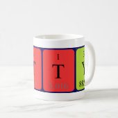 Patty periodic table name mug (Front Right)