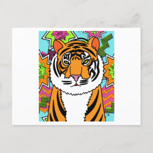 Patty Tiger Wild Animals Postcard