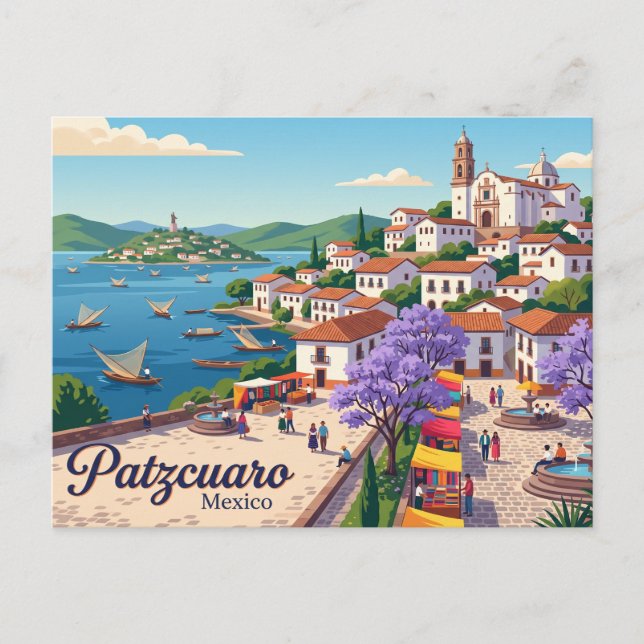 Pátzcuaro Mexico Postcard (Front)