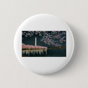 PAU42 Washington at Night.tif 6 Cm Round Badge