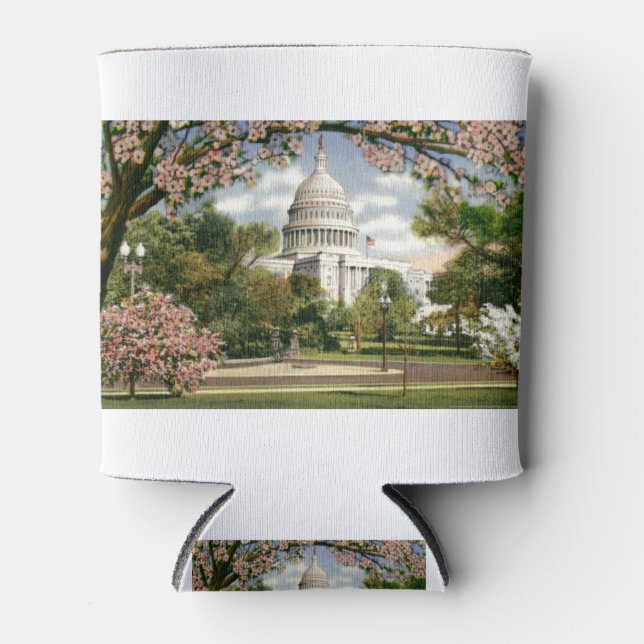 PAU46 US Capitol.tif Can Cooler (Front)